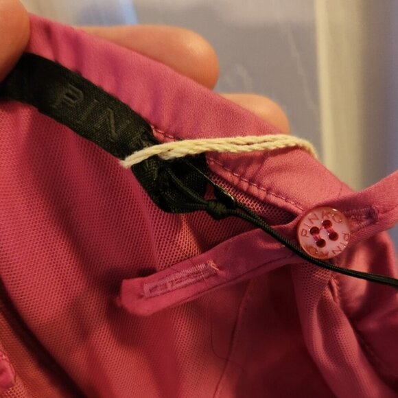 Nwt Pinko Italy magenta frilled dress Size 8 - Picture 3 of 12